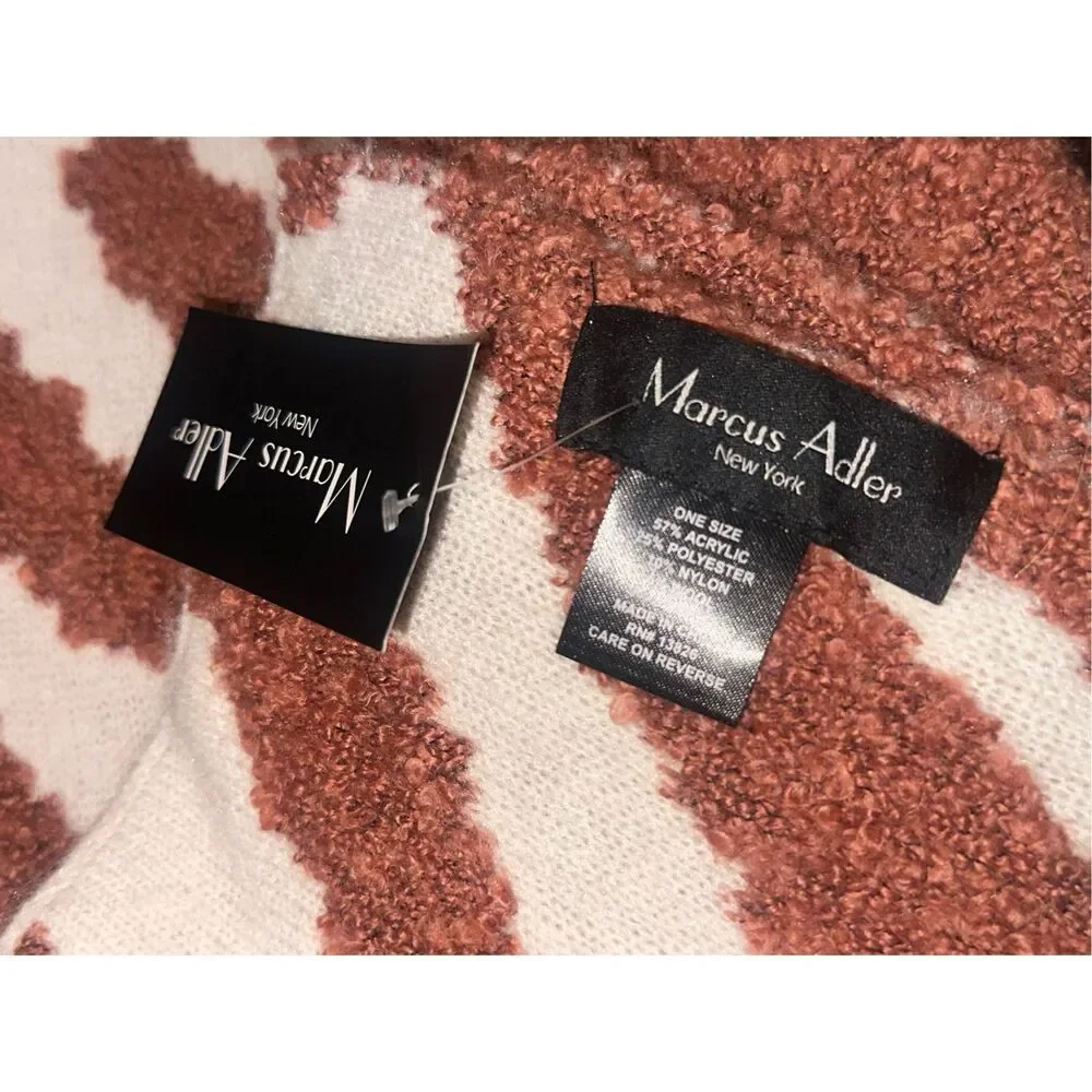 NEW WITH TAGS BEAUTIFUL Marcus Adler Zebra Print Terry Scarf One size - Soft - W